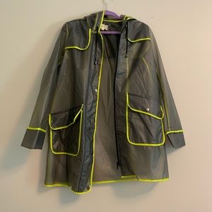 See through rain coat!